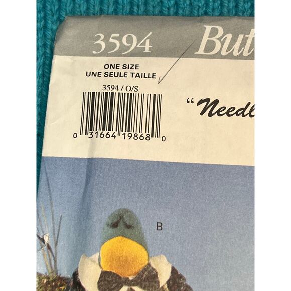 Butterick 3594 Country Frogs plush decorative sewing pattern - Picture 2 of 5